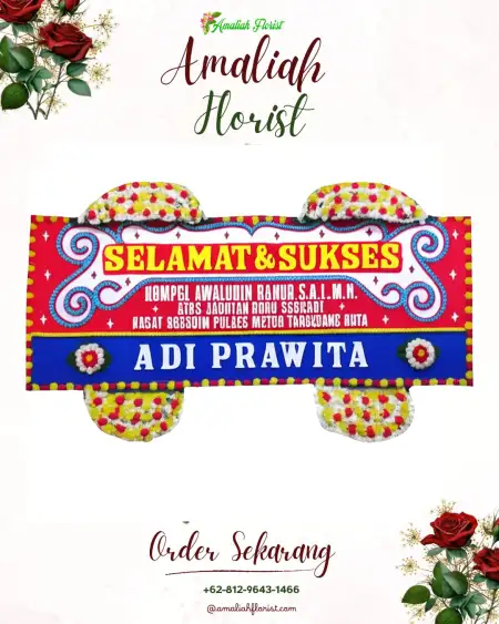 Papan Bunga Ucapan Selamat Joglo