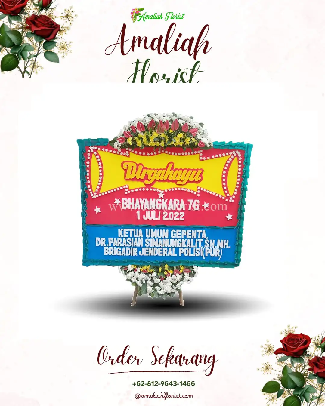 Papan Bunga HUT Ulang Tahun Joglo